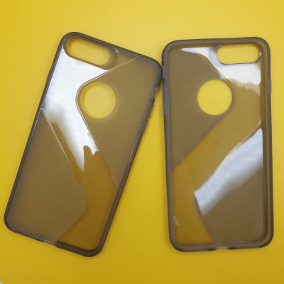 Чехол силикон iPhone 7/8 Plus Темно прозрачный S-CASE
