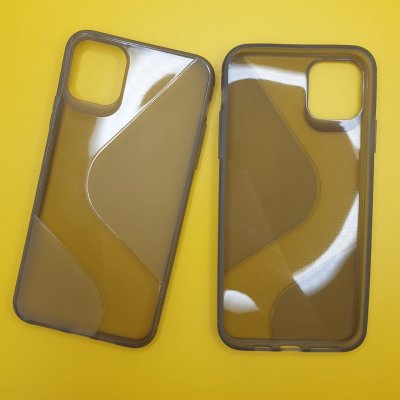 Чехол силикон iPhone 11 Pro Max Темно прозрачный S-CASE