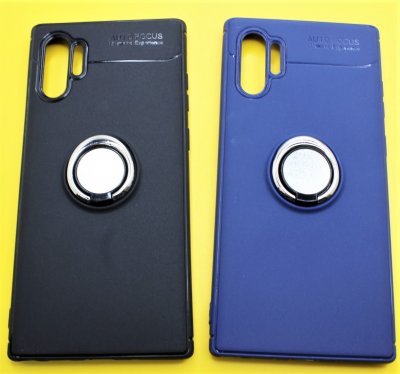 Чехол силикон Samsung  Note 10 Plus с кольцом