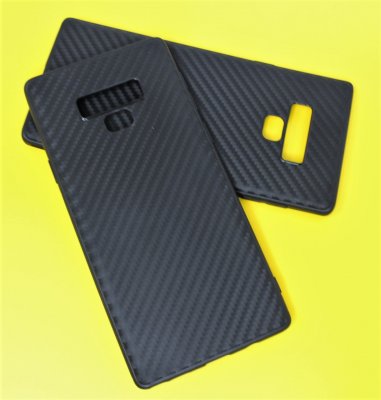 Чехол силикон Samsung Note 9 Карбон черный