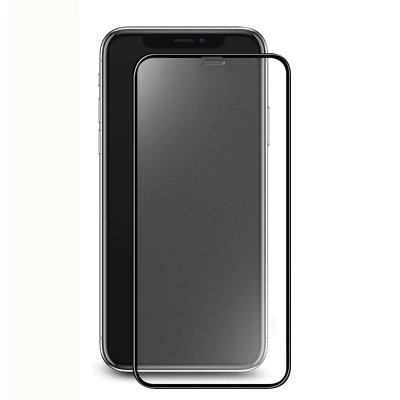 Защитное стекло iPhone XR/11 Матовый 9H Черное