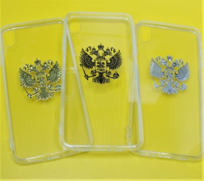 Чехол пластик  iPhone XS MAX герб в ассортименте