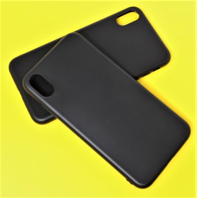 Чехол силикон iPhone Xs Max Матовый черный