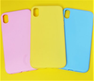 Чехол iPhone XS Max Матовый TPU разноцвет