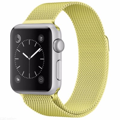 Ремешок для Apple watch 38-40mm Milanese Loop Металл Желтый