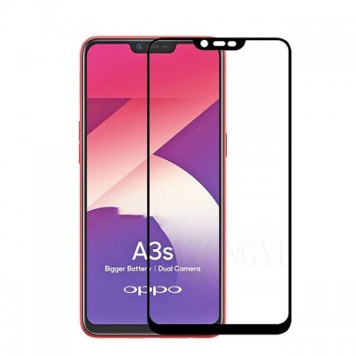 Защитное стекло Realme 2/C1/Oppo A5 (AX5) (2018)/A3s 3D Черное