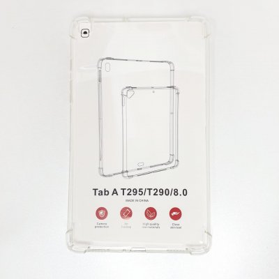 Прозрачный противоударный силиконовый чехол для Samsung Tab A/T295/T290 (8.0 дюймов) с усиленными углами