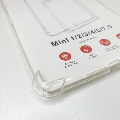 Прозрачный противоударный силиконовый чехол для iPad mini 1\2\3 (7.9 дюймов) с усиленными углами