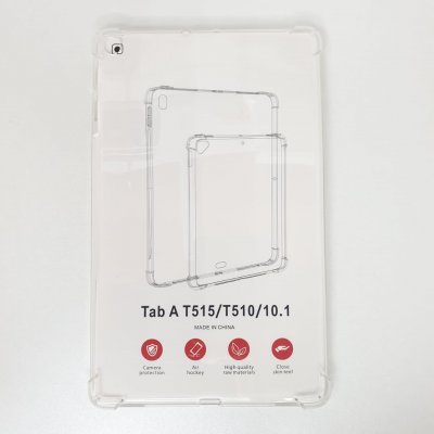 Прозрачный противоударный силиконовый чехол для Samsung Tab A T510/T515 10.1 дюймов с усиленными углами