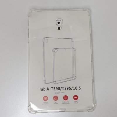 Прозрачный противоударный силиконовый чехол для Samsung Tab A T590/595 (10.5 дюймов) с усиленными углами