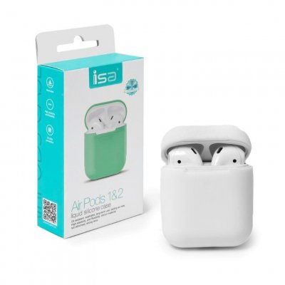 Чехол Airpods Silicon Case Белый IS
