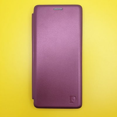 Чехол-книжка Xiaomi Redmi Note 8 Pro бордовая Fashion Case