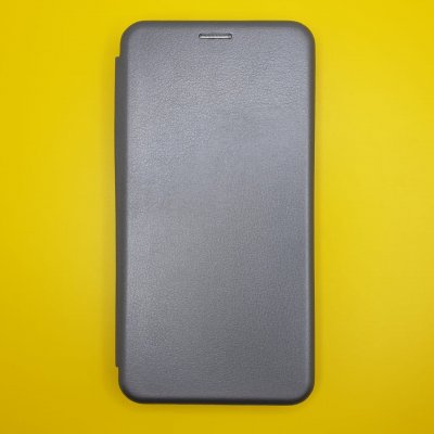 Чехол-книжка для Xiaomi Redmi Note 9S/9 Pro/9 Pro Max (Серая) Fashion Case