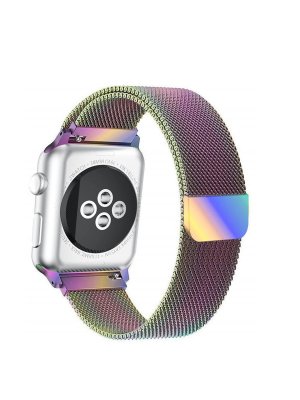 Ремешок для Apple watch 38-40mm Milanese Loop (Металл) градиент
