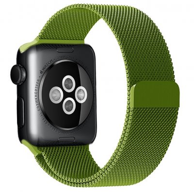 Ремешок для Apple watch 42-44mm Milanese Loop Металл (Зеленый) green