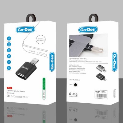 Переходник OTG c USB на Lightning GO-Des GD-CT056