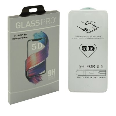 Защитное стекло iPhone 6/7/8 Plus 3D Прозрачное