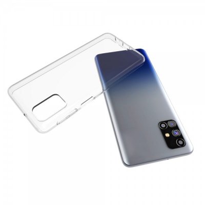 Чехол силиконовый для Samsung M31s Прозрачный