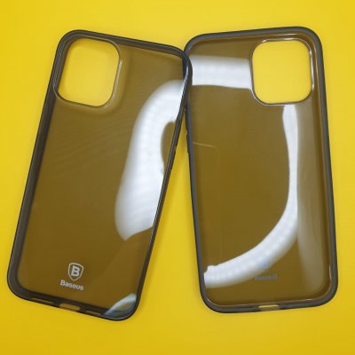 Чехол силиконовый для iPhone 12 Pro Max Baseus Темно прозрачный