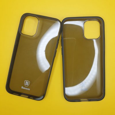 Чехол силиконовый для iPhone 12 mini Baseus Темно прозрачный