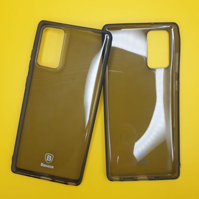 Чехол силиконовый для Samsung Note 20 Baseus Темно прозрачный