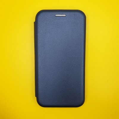 Чехол-книжка iPhone 12 mini Темно-синяя Fashion Case