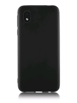 Чехол силиконовый для Samsung A01 Core матовый черный TPU 1.0mm