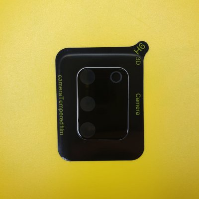 Стекло на камеру Samsung S10 Lite 3D черное