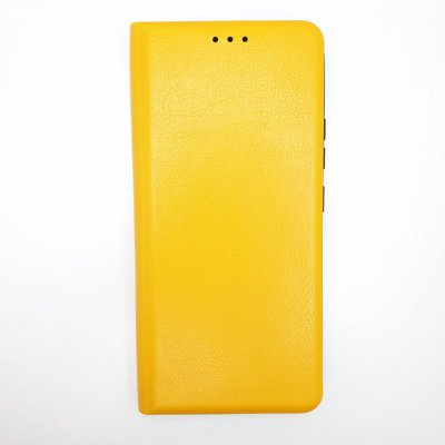 Чехол-книжка кожзам Realme C15/C12 Желтая