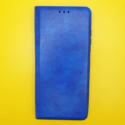 Чехол-книжка кожзам Xiaomi Poco X3/X3 NFC Синяя