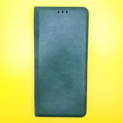 Чехол-книжка кожзам Xiaomi Poco X3/X3 NFC Зеленая