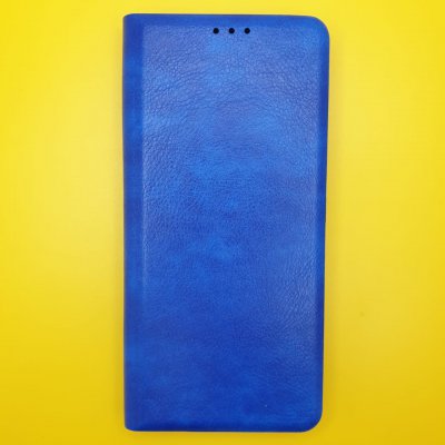Чехол-книжка кожзам Samsung A42 Синяя
