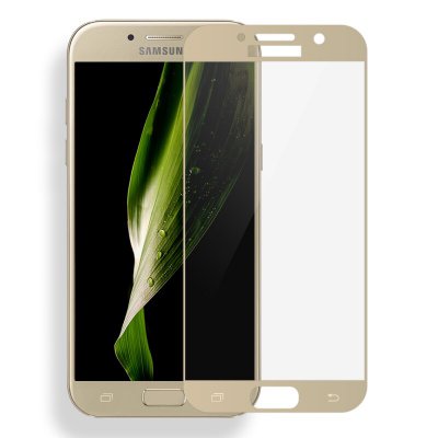 Защитное стекло Samsung A7 (2017)/A720 3D Золотое