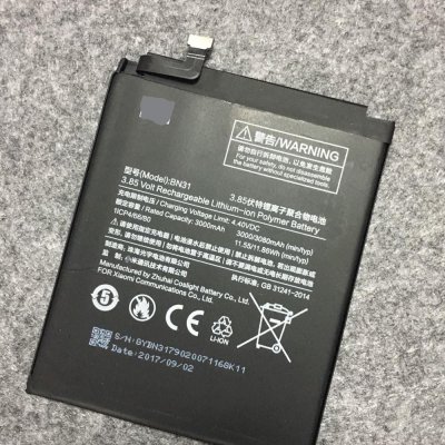 Аккумулятор Xiaomi Redmi Note 5A/Xiaomi Mi5X/Mi A1/Redmi S2 (BN31), 3000/3080mAh