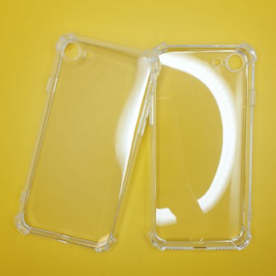 Чехол для iPhone 7/8/SE (2020) противоударный прозрачный с бортиками