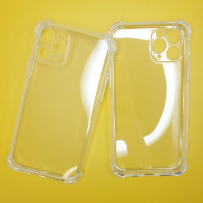 Чехол для iPhone 11 Pro противоударный прозрачный с бортиками