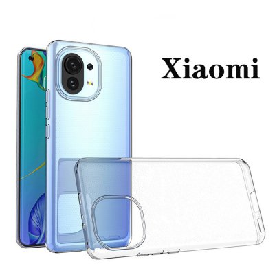 Чехол силиконовый для Xiaomi Mi 11 Прозрачный