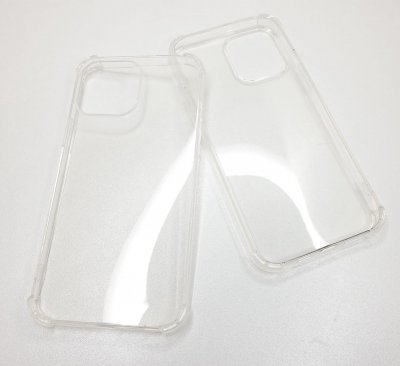 Прозрачный противоударный силиконовый чехол для iPhone 13 Pro Max с усиленными углами