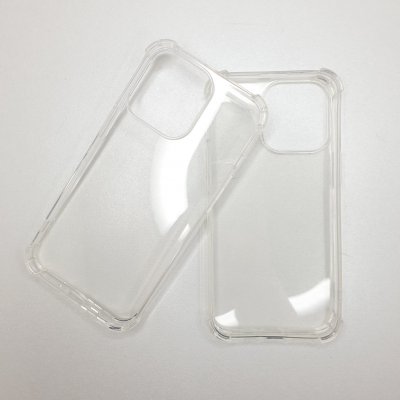 Прозрачный противоударный силиконовый чехол для iPhone 13 Pro с усиленными углами