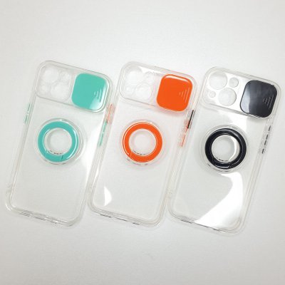 Чехол силикон iPhone 13 Camera-Slide + с кольцом