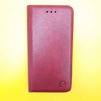 Чехол-книжка кожзам iPhone 13 mini Бордовая