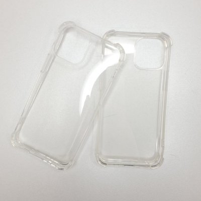 Прозрачный противоударный силиконовый чехол для iPhone 13 mini с усиленными углами