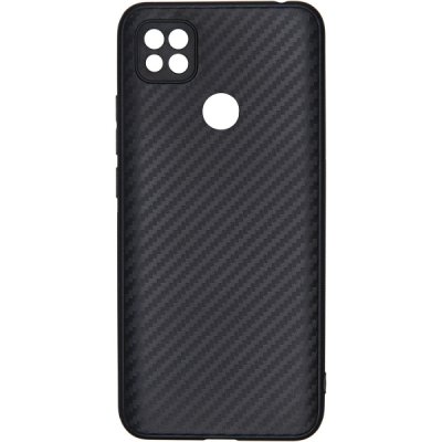 Чехол силиконовый для Xiaomi Redmi 9C Карбон (черный)
