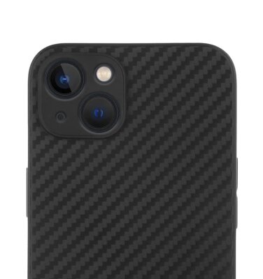 Чехол силикон iPhone 13 Карбон (черный)